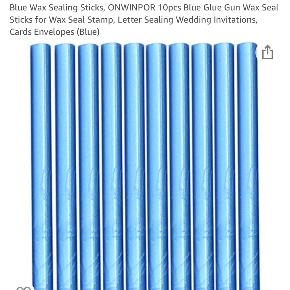 Blue wax sealing sticks